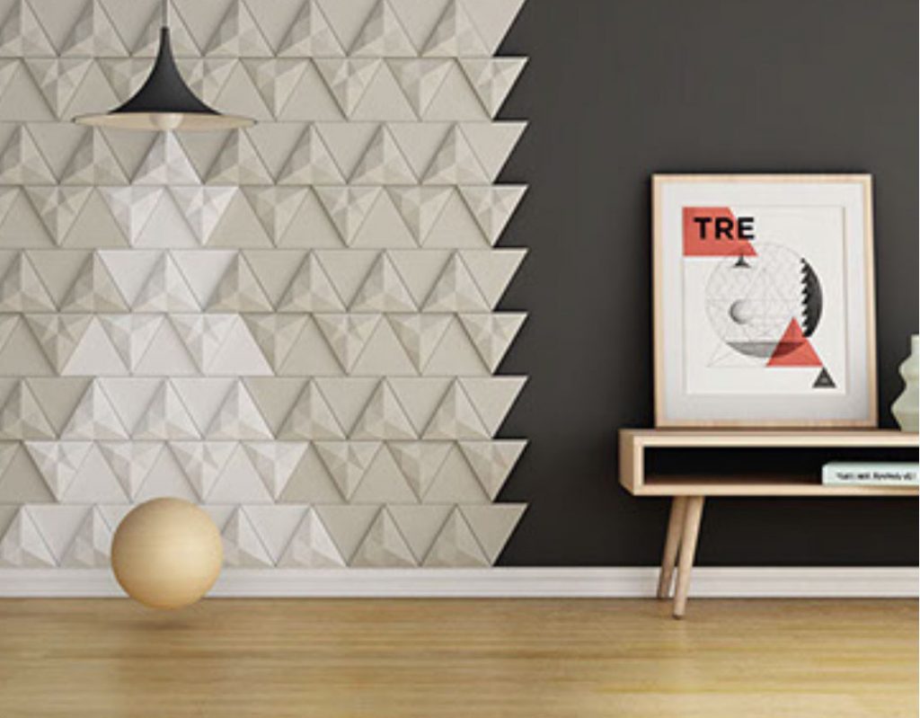 Triangular Wall Panels Of Abstract Design ⋆ Emirates Home