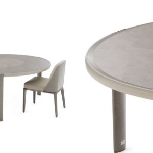 Luxury Gray Round Table