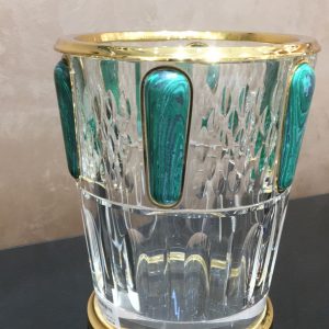 Teal Wide Luxury Vase