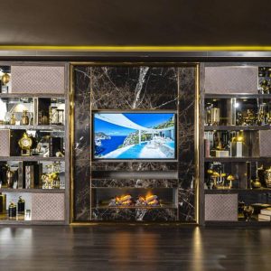 Luxury Dark Living Room Cabinet