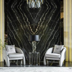 Luxury Elegant Gray Armchair