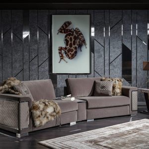 Luxury Brown Classic Sofa