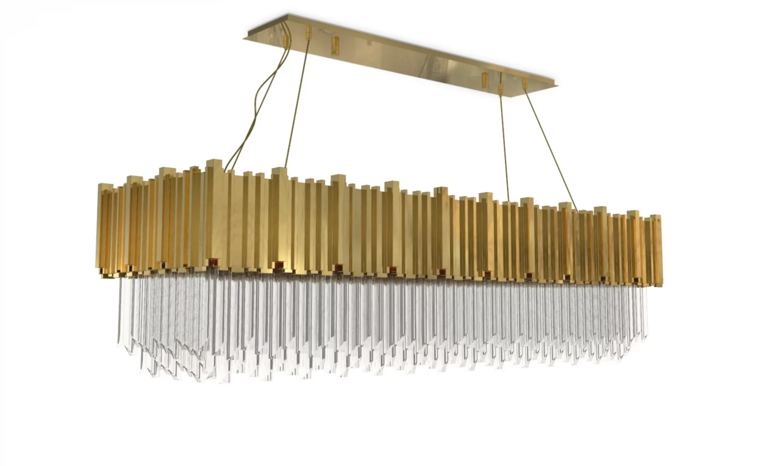 Abstract Gold Luxury Chandelier