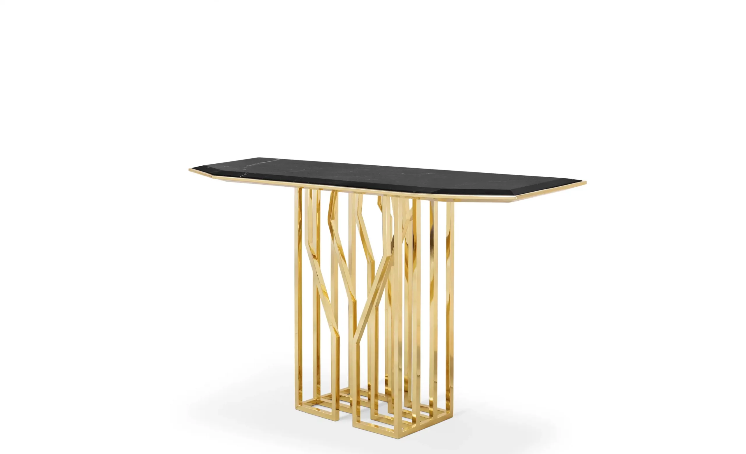 Black Gold Luxury Console ⋆ Emirates Home