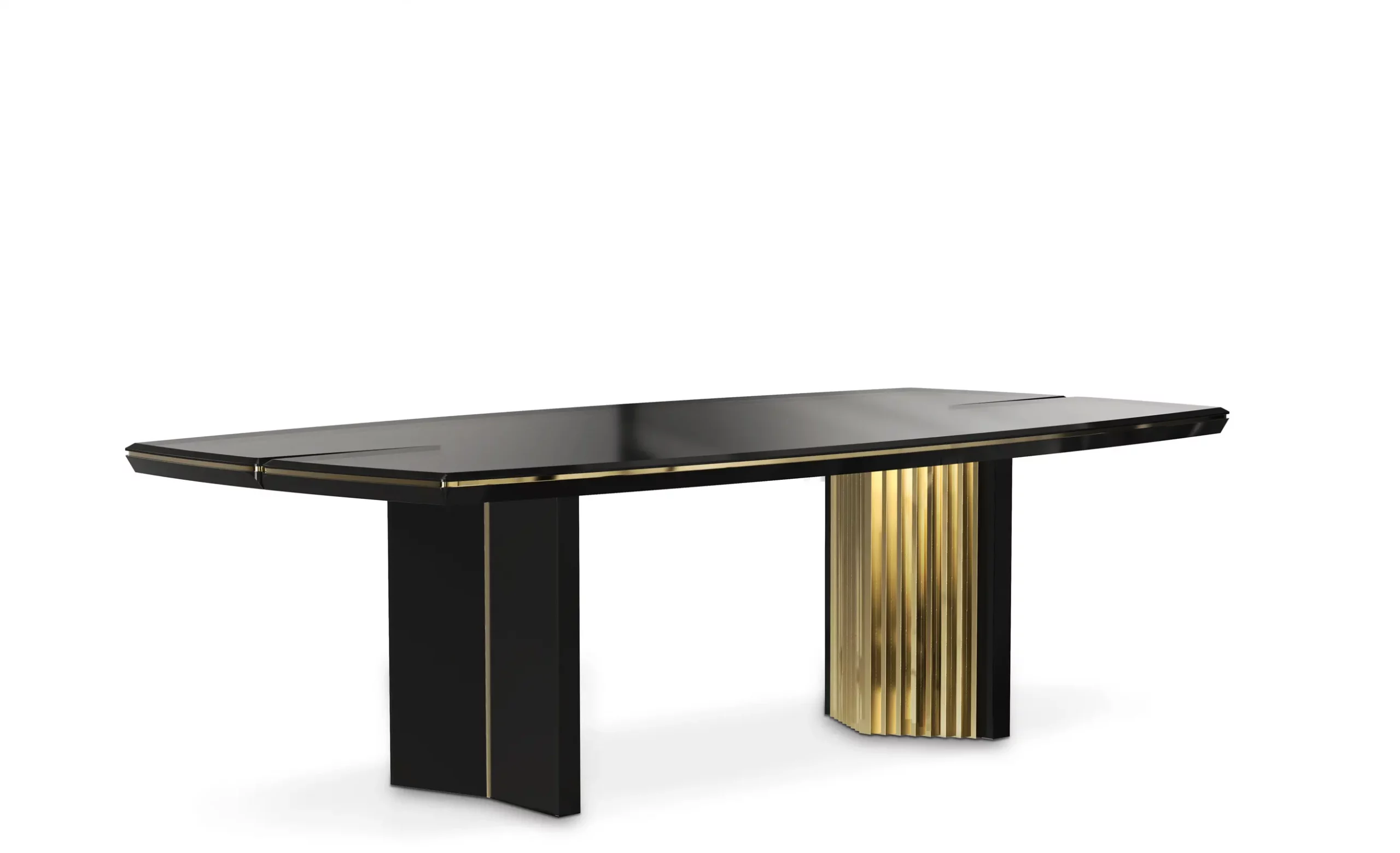 Luxury Black Gold Dining Table