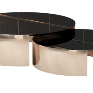 Luxury Gold Black Duo Table