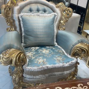 Luxury Classic Blue Armchair