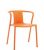 Orange Plastic Cafeteria Chair