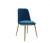 Royal Blue Restaurant Seat With Round Seat