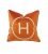 H Symbol Terracotta Cushion