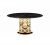 Round Black And Gold Table