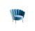 Blue Fabric Armchair