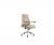 Cream Low Swivel Office Chair