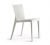 White Cafeteria Chair With Strict Lines