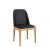 Concise Wood Leather Restaurant Chair