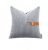 Monochrome Graphic Cushion With Terracotta Strap