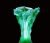 Sea Green Crystal Flower Vase