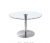 Clear Glass Round Restaurant Table
