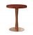 Tall Round Wooden Restaurant Table With Carved Leg