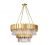 Glass And Gold Cascade Chandelier