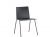 Black Armless Laminated Restaurant Chair