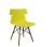 Bright Yellow Figured Restaurant Chair