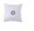 White Cushion With Purple Medallion