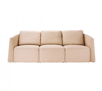 Long Classic Cream Sofa