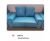 Two Seat Blue Sofa