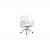 White Low Swivel Office Chair
