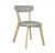 Gray Leather Restaurant Chair