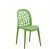Fresh Green Cafeteria Chair With Carved Back