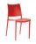 Bright Red Outdoor Cafeteria Chair