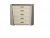 Sweet Beige Chest Of Drawers With Leather Tufted Back