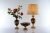 Ceramic Table Set With Vases And Lamp With Horse Patterns