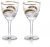 Designer Crystal Wineglasses Pair