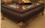 Chocolate Colored Upholstered Coffee Table