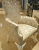 Luxury Patterned Old White Dining Chair