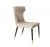 Pale White In Gold Accent Dining Chair