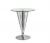 Tall Silver Round Restaurant Table