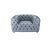 Dotted Light Gray Armchair