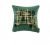 Emerald Green Cushion With Gilded Stripes
