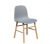 Gray Armless Laminated Cafeteria Chair