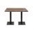 Square Wooden Restaurant Table With Carved Legs