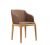 Brown Leather Padded Restaurant Chair