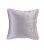 Silver Silk Abstract Geometric Cushion