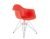 Red Cafeteria Chair With Steel Legs