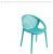 Plastic Moulded Blue Cafeteria Chair