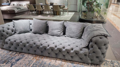 Superb Gray Modern Sofa