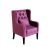 Extravagant Purple Restaurant Armchair With Tufted Back